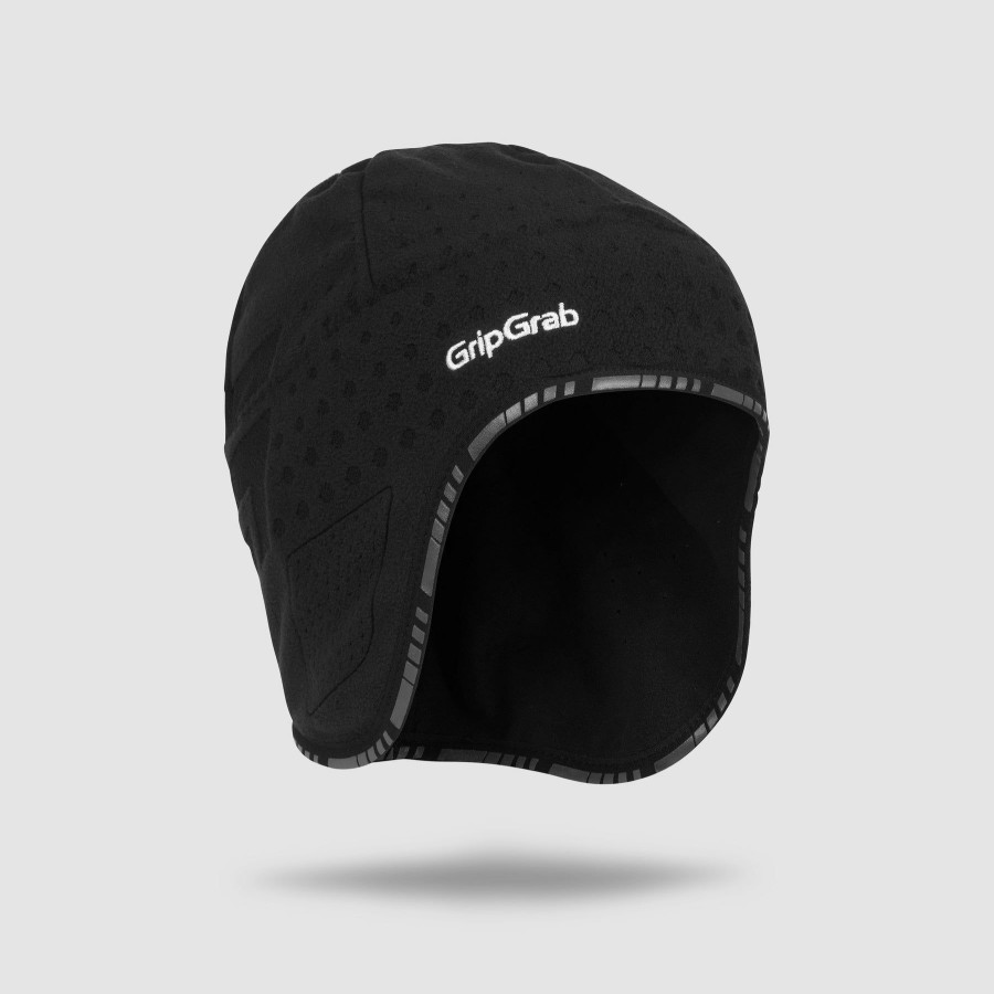 Unisex GripGrab | Aviator Vindtaet Deep Winter Skull Cap Sort