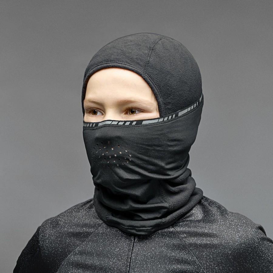 Unisex GripGrab | Termisk Vinterbalaclava Til Born Sort