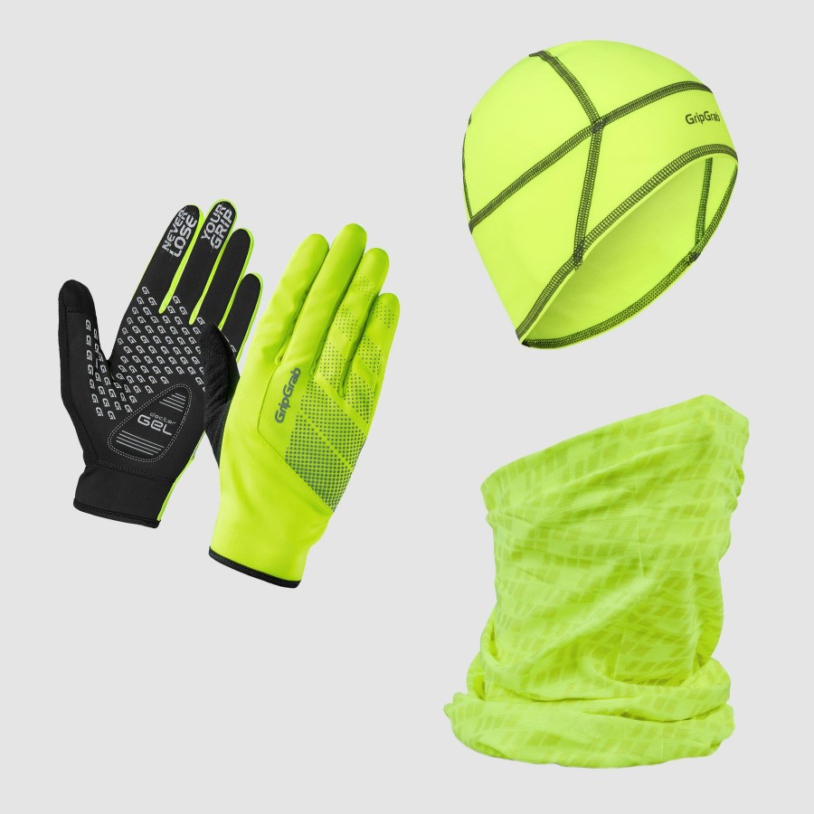 Kvinder GripGrab | Hi-Vis Cycling Essentials Gaveaeske Gul Hi-Vis